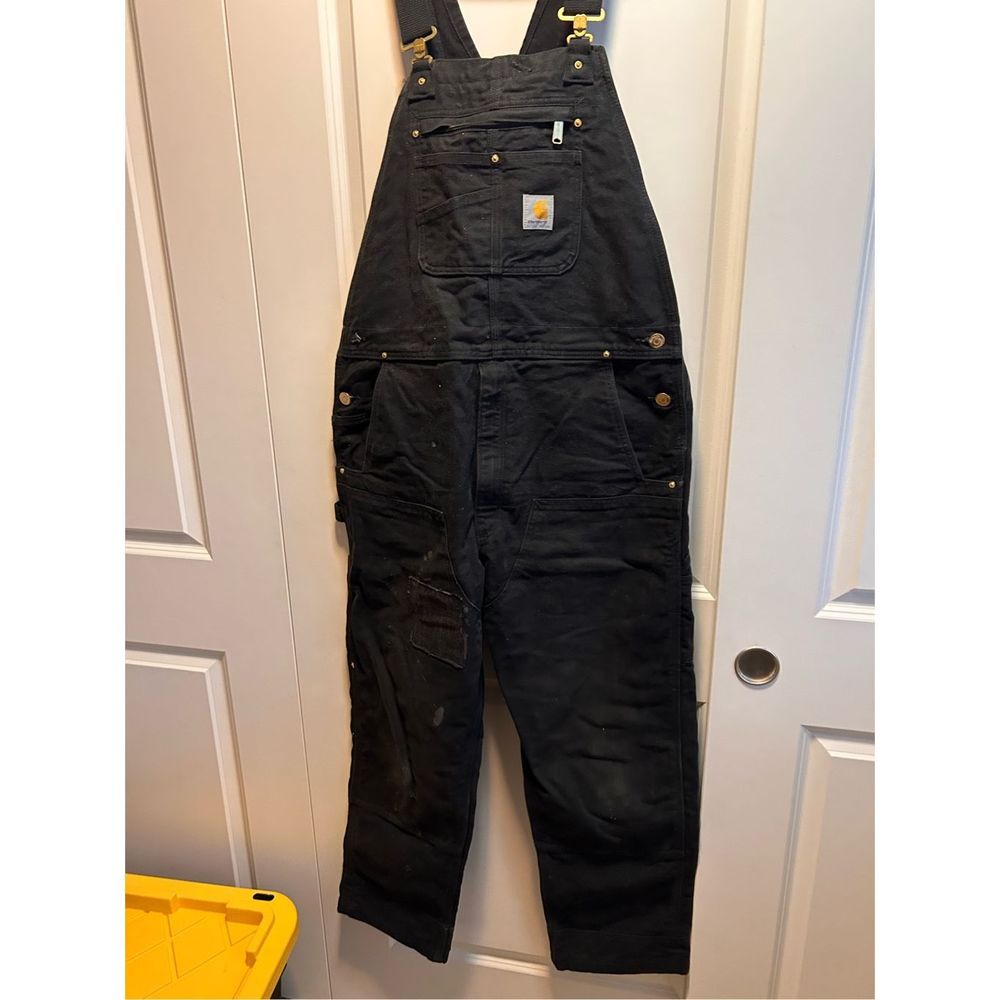 Black Carhartt Bibs 38 x 32 - Picture 9 of 11